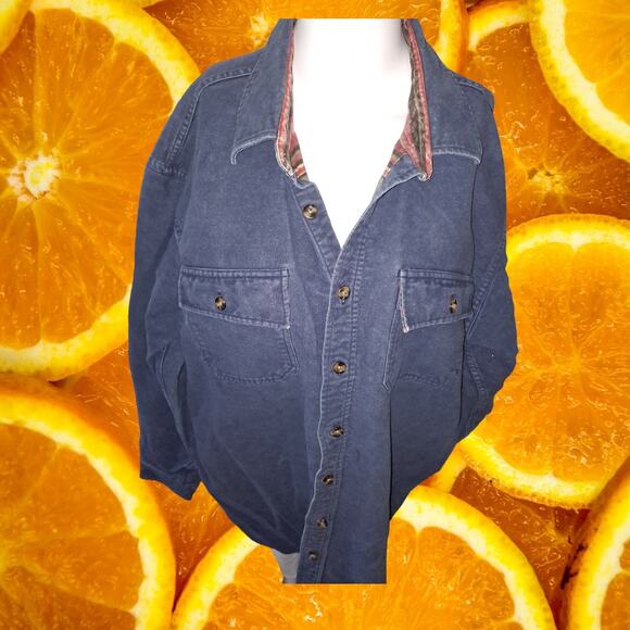 L.L. Bean Button‎ Up Hurricane Shirt With Aztec Quilted Lining Size XL-Tall - Picture 1 of 7